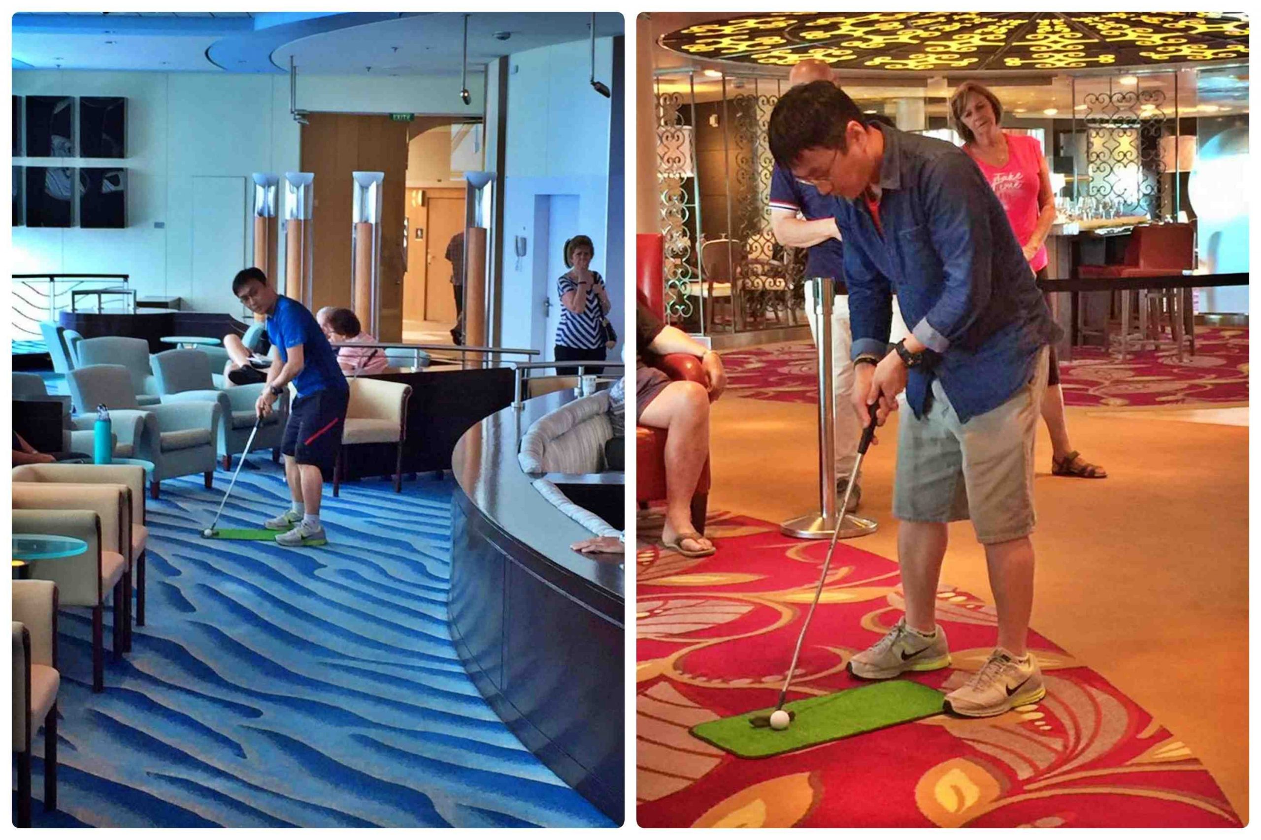 搭郵輪環遊世界 - 趣味的9洞高爾夫球