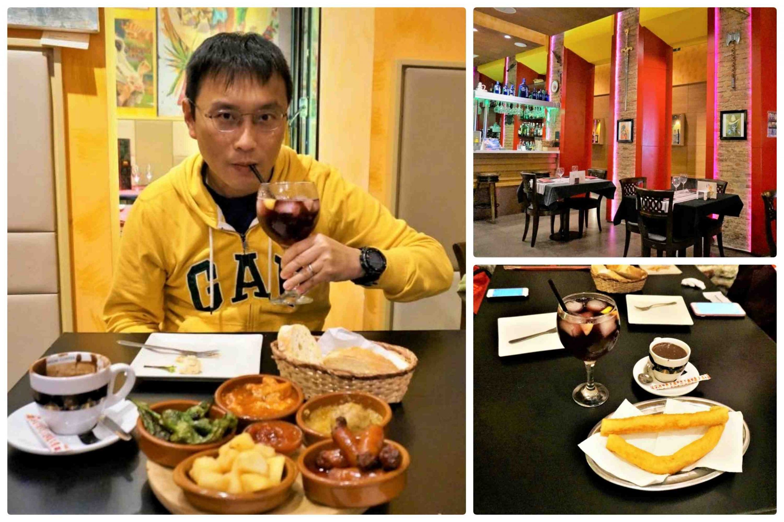 跨大西洋郵輪 - 西班牙Tapas、Chocolate con Churros、Sangria (水果酒)